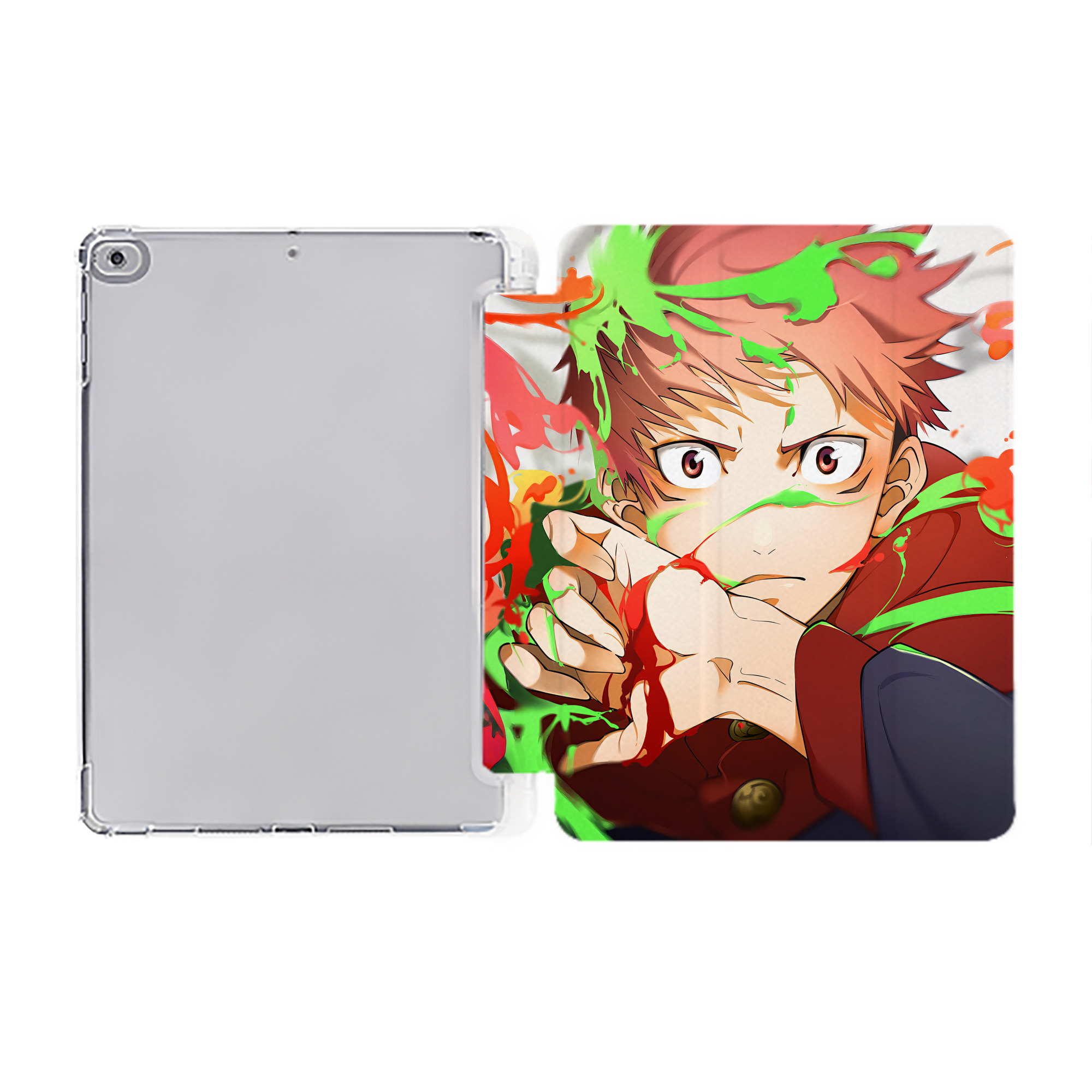 （画像用） SPY×FAMILY间谍家家酒 IPad ケース ペン収納付き 三つ折りスタンド PUレザー×シリコン 対応機種9.5/10.5/10.9インチ